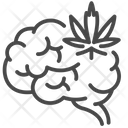 Cannabis brain Icon