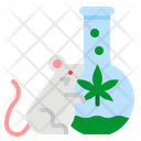 Cannabis Rat Test Icon