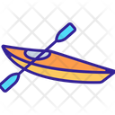 Canoeing Sport River Icon