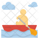 Canoeing Boat River Icon