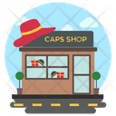 Cap Store Garment Store Commercial Building Icon