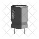 Capacitor Circuit Icon