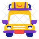 Car Travel Transportation Stickers Icon