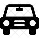 Car Icon in Glyph Style