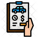 Car Document Car Contract Car Papers Icon