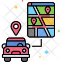 Car Location Car Map Vehicle Location Icon