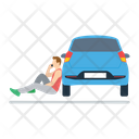 Car Mechanic Collision Repair Auto Repairman Icon