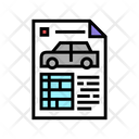 Car Characteristics Paper Icon