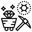 Carbon Mine Diamond Icon