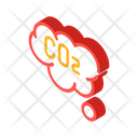 Co Cloud Isometric Icon