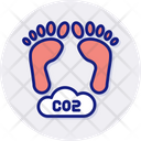 Carbon Footprint Carbon Footprint Icon