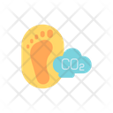 Carbon Footprint Emission Icon