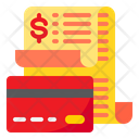 Card Payment Bill Receipt Icon