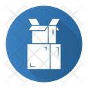 Cardboard boxes pile Icon