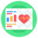 Heart Report Cardiac Report Heart Rate Icon