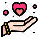 Care Heart Hand Icon
