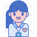 Care Worker Female Icon