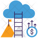 Success Ladder Ladder To Cloud Competition Concept Icon