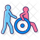Carer Caretaker Disabled Icon