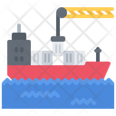 Cargo Ship Crane Icon