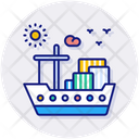 Cargo Boat Carrier Icon