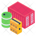 Logistics Cargo Goods Container Icon