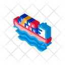 Ship Cargo Sea Icon