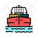 Cargo Ship Sea Freight Truck Sea Icon