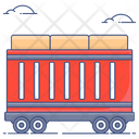 Cargo Train Luggage Container Shipping Icon