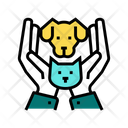 Hands Holding Cat Icon