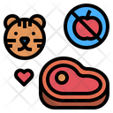 Carnivore Meat Tiger Icon