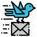 Pigeon Carrier Mail Icon