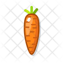 Carrot Green Food Icon