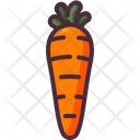 Carrots Organic Vegan Icon