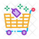 Shop Cart Label Icon
