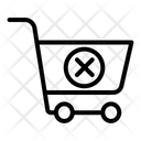 Basket Cancel Shopping Cart Icon