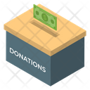 Cash Donation Donation Box Money Box Icon