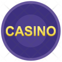 Casino Label Round Icon