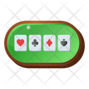 Casino Table Poker Table Card Game Icon