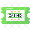 Club Ticket Casino Ticket Entry Pass Icon