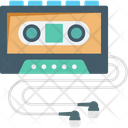 Audio Cassette Earphone Icon