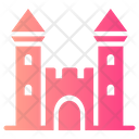 Castle Architecture And City Fortress Icon