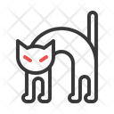Cat Halloween Black Icon