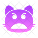 Cat Angry Face Icon