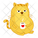 Cat Coffee Cup Icon