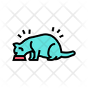 Cat Eating Icon
