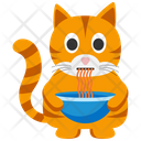 Cat Eating Icon