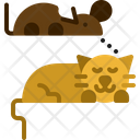 Cat Hunt Mouse Icon
