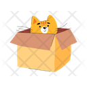 Cat In Box Icon