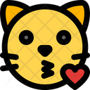 Cat Kissing Love Icon